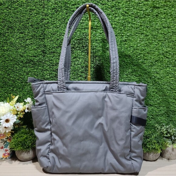 Vera Bradley Cotton Utility Tote Bag, Galaxy Gray - Recycled Cotton - Picture 3 of 9